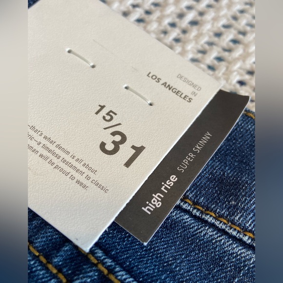 KanCan Hi Rise Supper Skinny Button Fly Dark Wash Jeans Size 15/31 x 30” - Picture 12 of 15